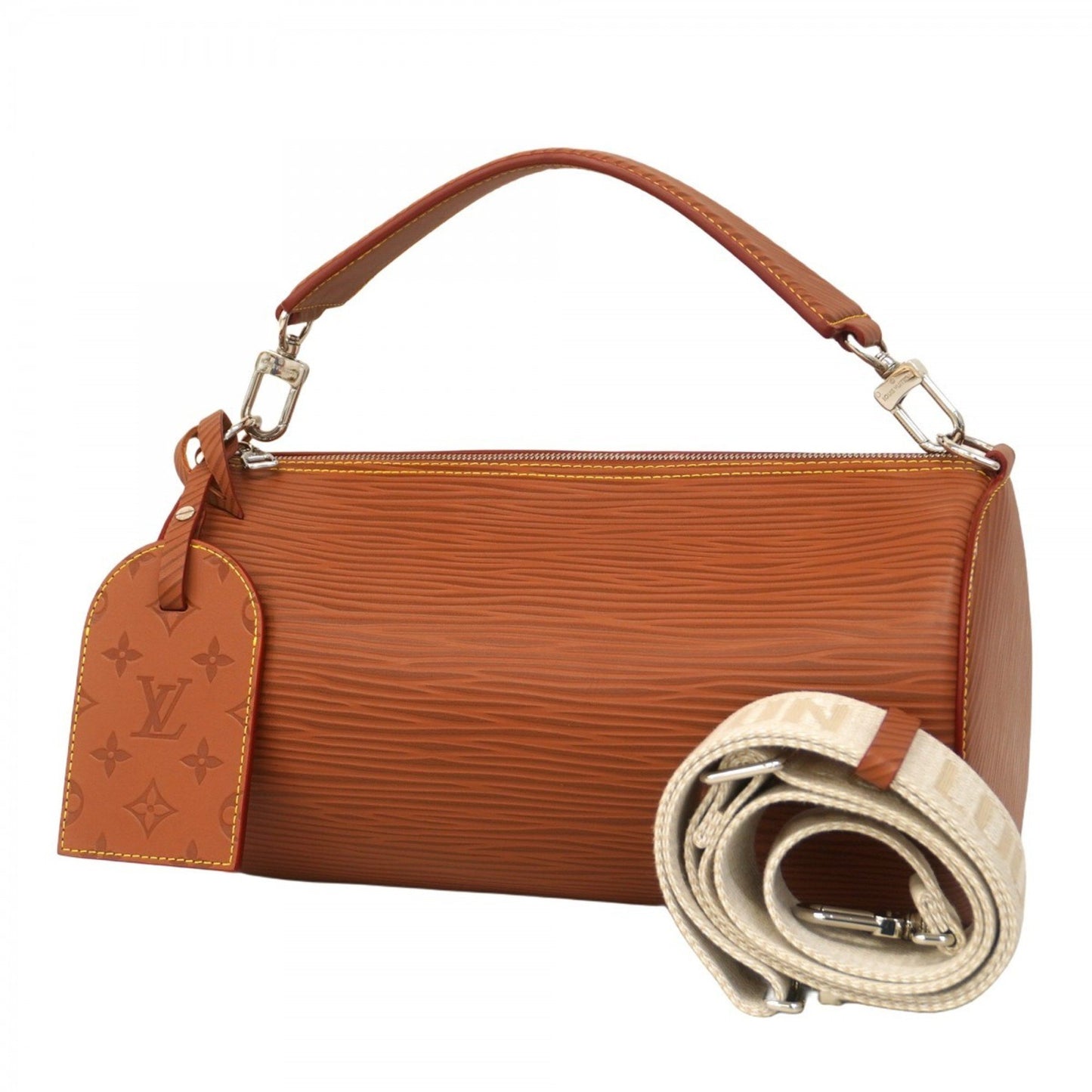 Louis Vuitton Handbag Calfskin Flapjacket M23092 Brown