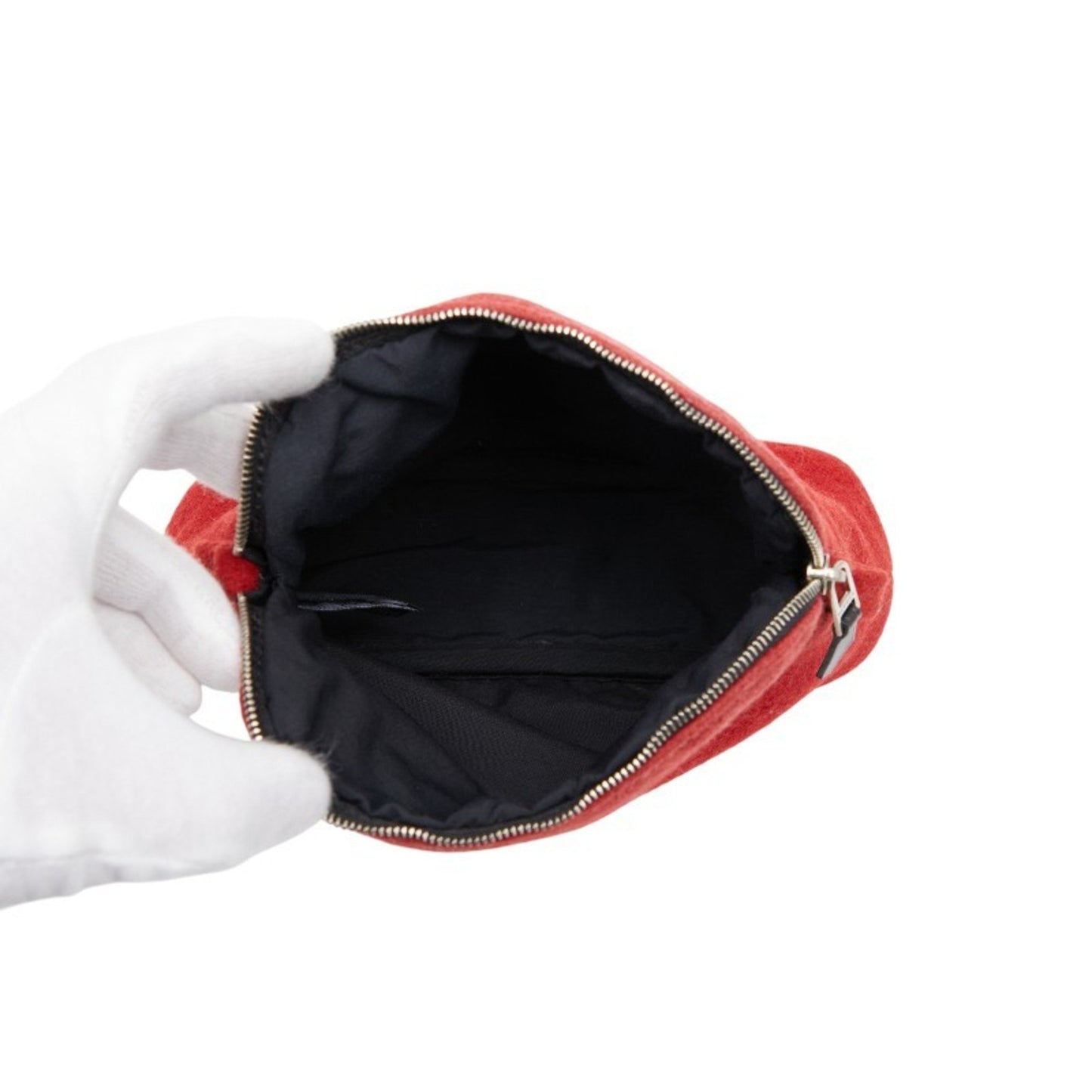 Hermes Bolide Pouch 20 Red Wool