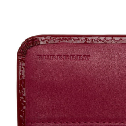 Burberry Nova Check Long Wallet In Red