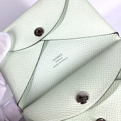 Hermes Herms Bifold Slim Calvi Duo Wallet With Card Case And Coin Purse