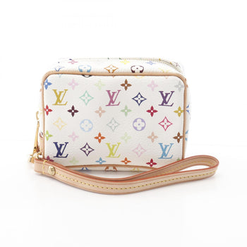Louis Vuitton Truth Wapiti Monogram Multicolor Blanc Pouch Coated Canvas Leather