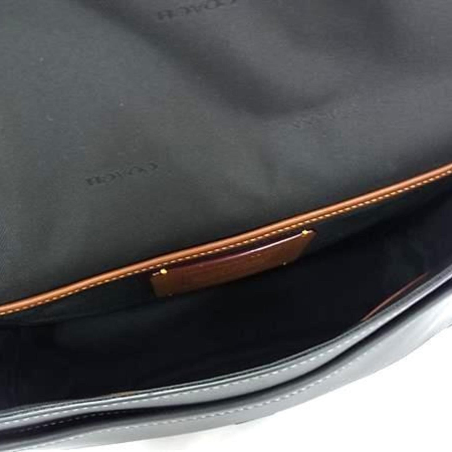 Coach League Shoulder Bag Cu042 Black Leather