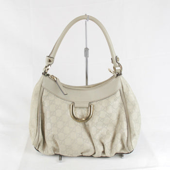 Gucci 190525 49375 Abby Line Shoulder Bag Ivory Guccissima