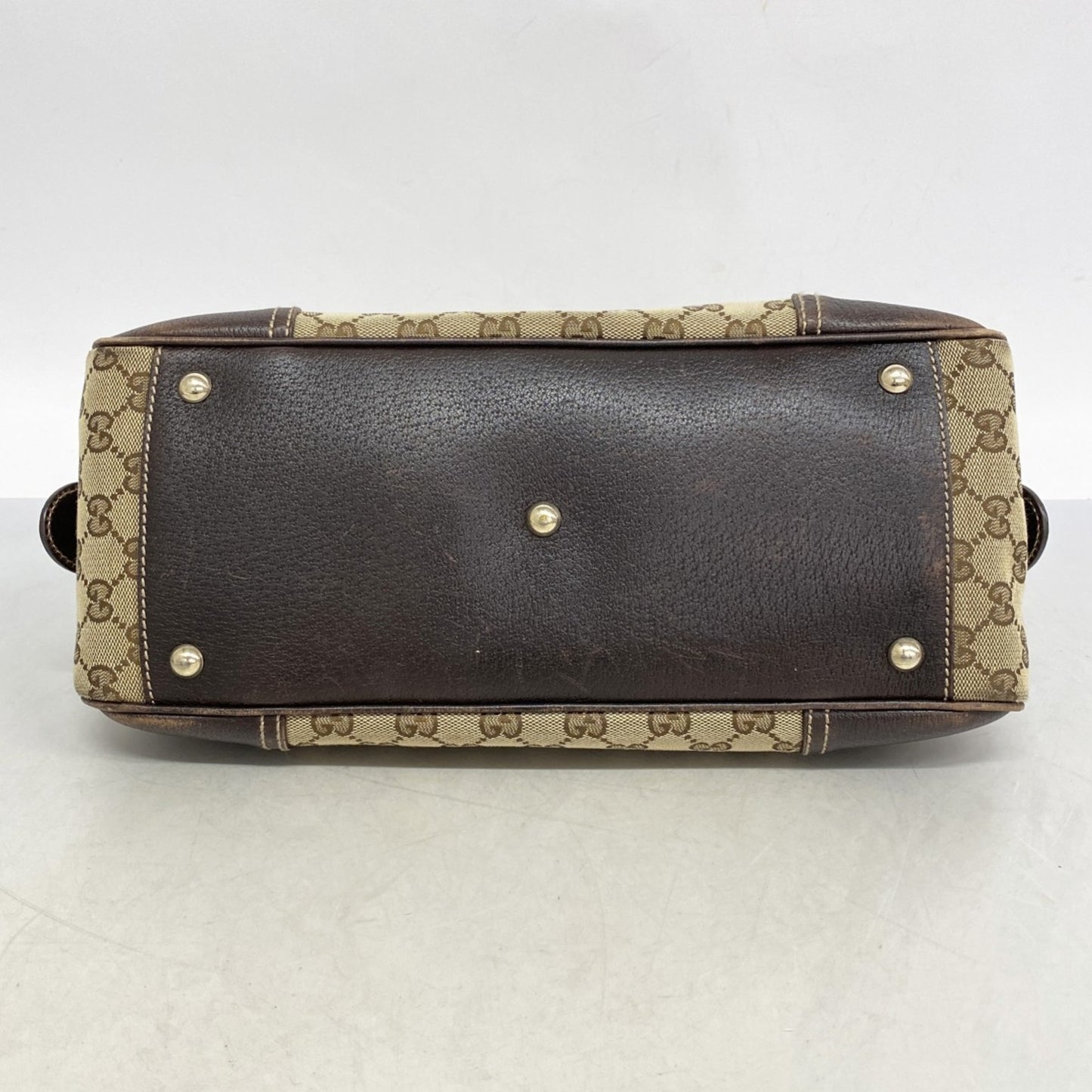 Gucci Gg Canvas Sherry Line Princess Shoulder Bag 161720 Brown