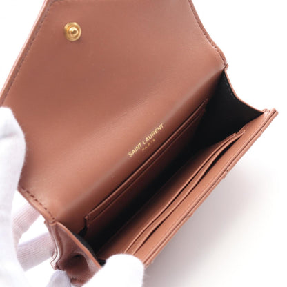 Saint Laurent Monogram Envelope Wallet Bi-Fold Leather