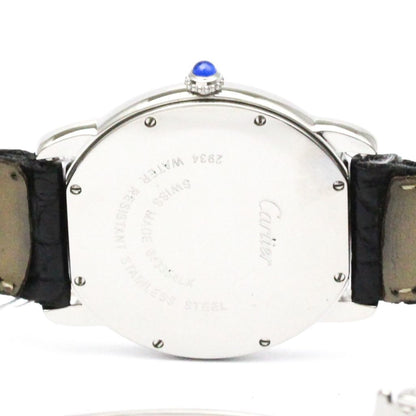 Cartier Ronde Solo Lm Steel Leather Quartz