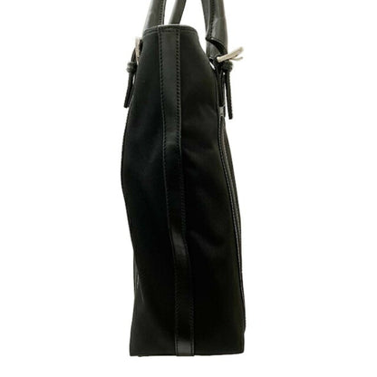 Gucci Tote Bag 73737 2123 Nylon Canvas Leather Black Shoulder