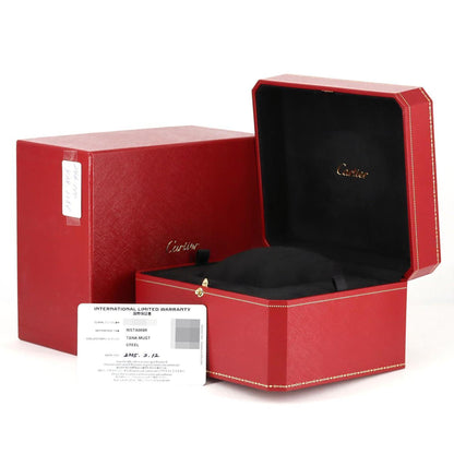 Cartier Tank Must Sm Wsta0089 Stainless Steel Solar Quartz