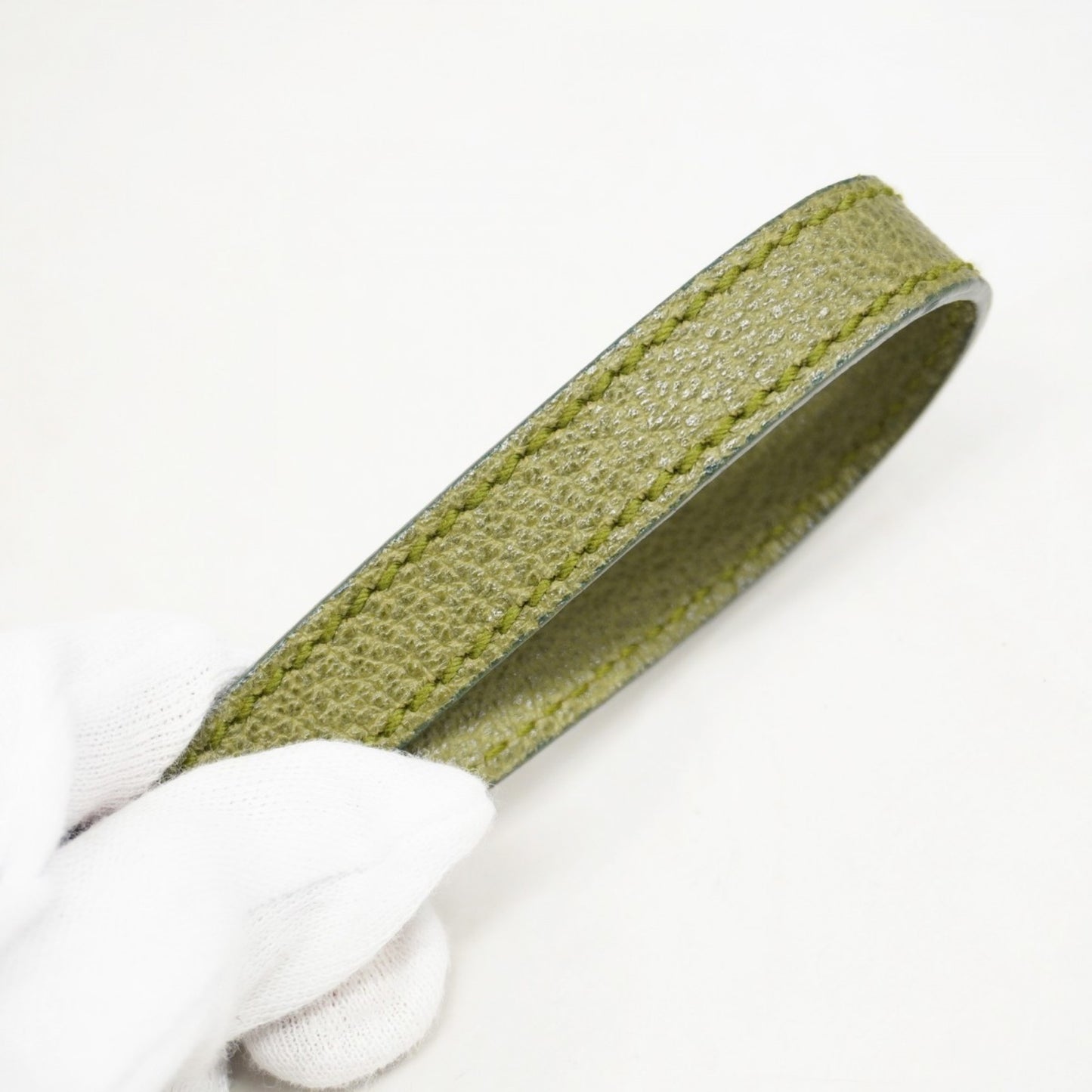 Gucci Bamboo Handbag 000 1046 0290 Suede Green Champagne 2-Way Bag