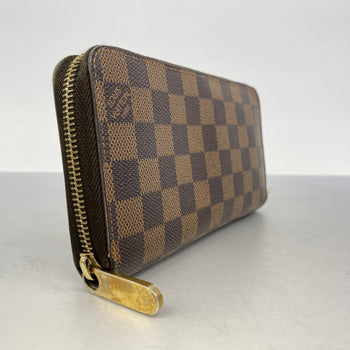Louis Vuitton Damier Zippy Wallet N60015 Ebene Long