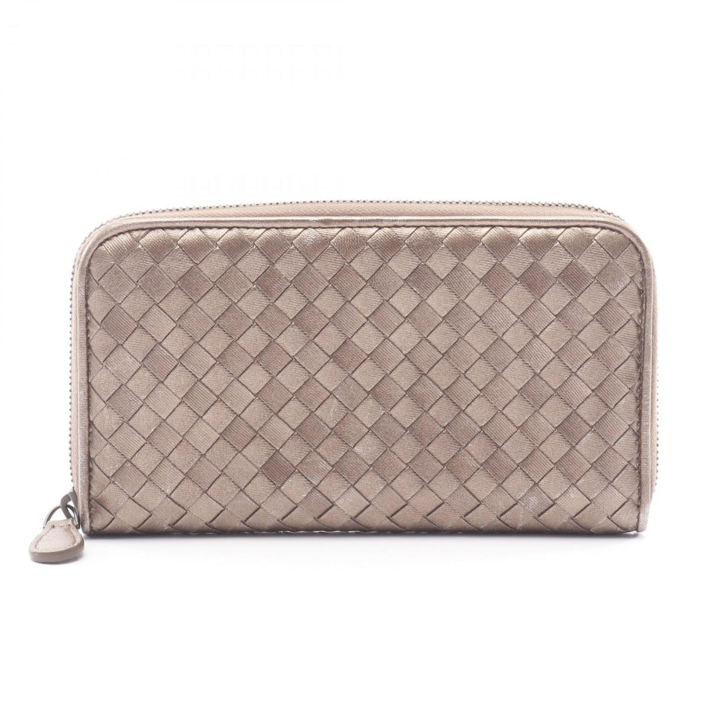 Bottega Veneta Intrecciato Leather Round Long Wallet