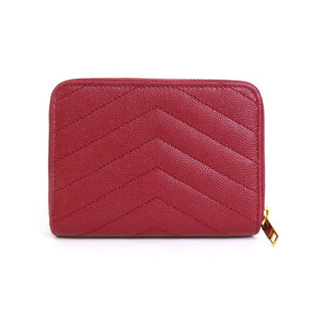 Saint Laurent Bifold Wallet Leather Red
