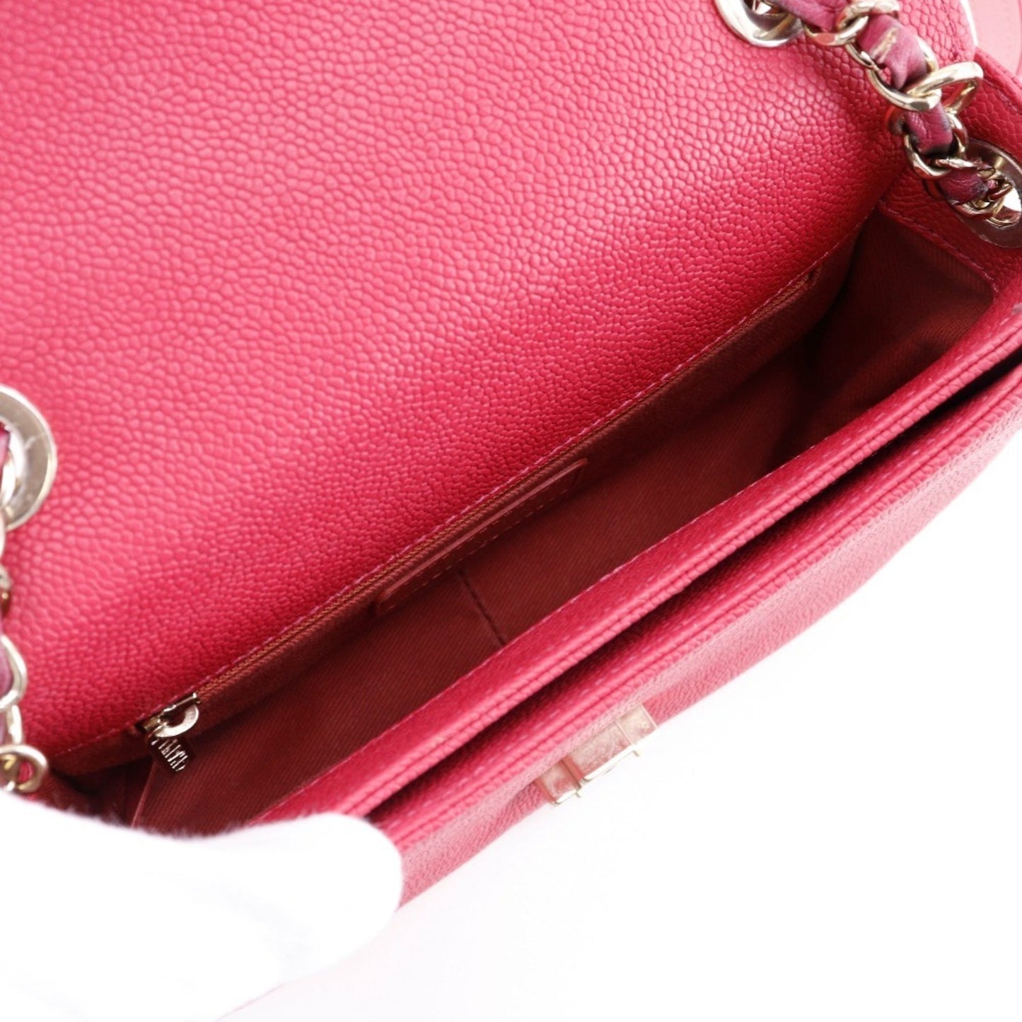 Chanel Coco Mark Handbag Shoulder A93659 Caviar Skin 2018 Pink 2Way Flap Top Handle