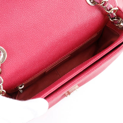 Chanel Coco Mark Handbag Shoulder A93659 Caviar Skin 2018 Pink 2Way Flap Top Handle