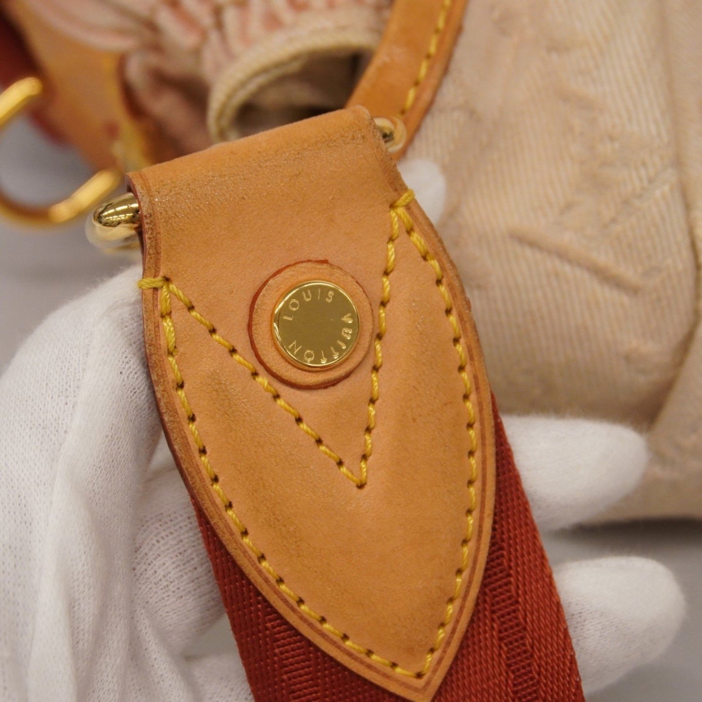 Louis Vuitton Monogram Denim Sunrise Shoulder Bag M93190 Orange