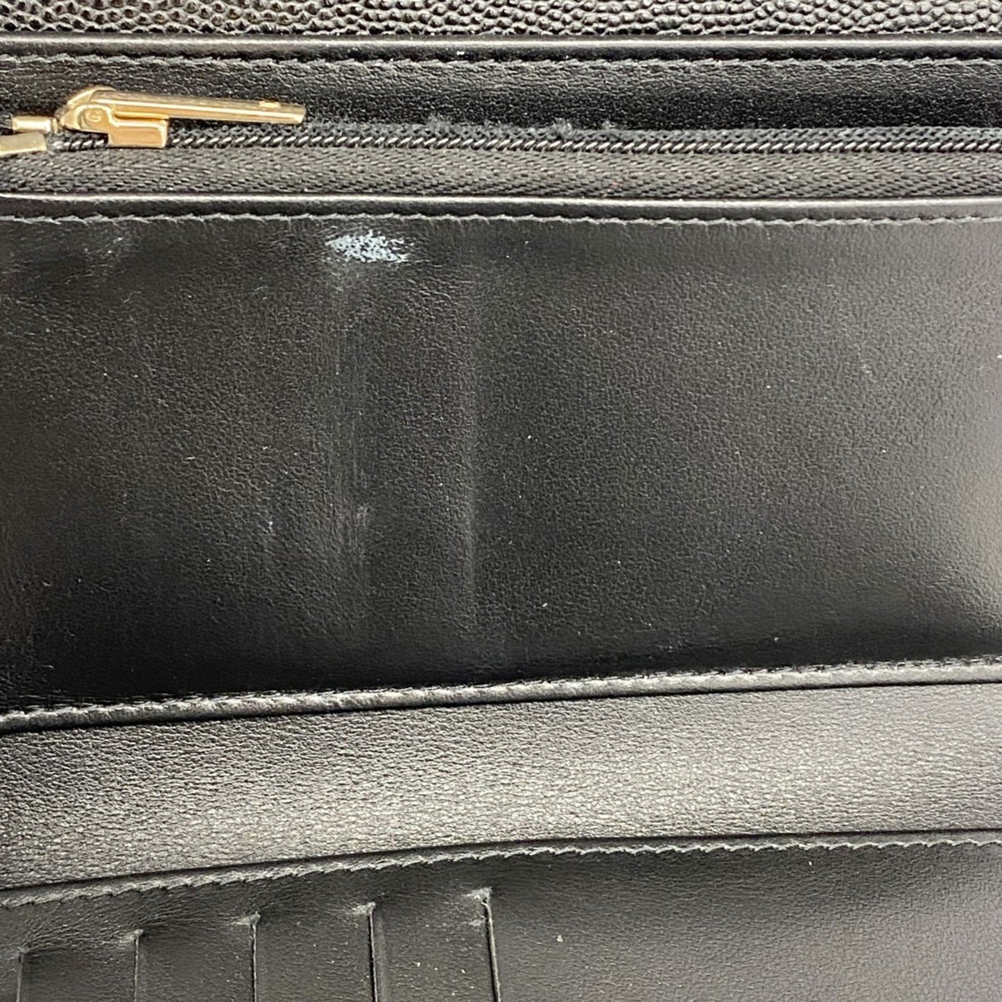 Chanel Matelasse Tri-Fold Wallet In Caviar Leather