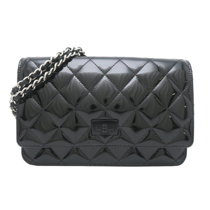 Chanel 2.55 Chain Wallet Women'S Shoulder Bag In Patent Calf Leather