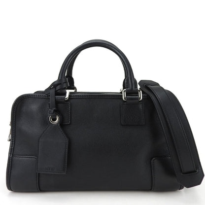 Loewe Handbag Amazona 28 Leather Black Anagram