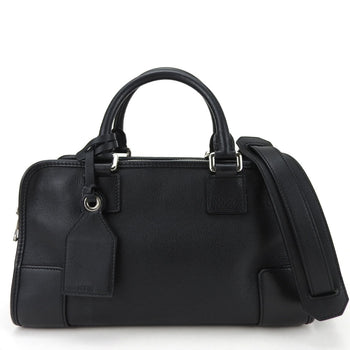 Loewe Handbag Amazona 28 Leather Black Anagram