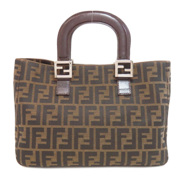 Fendi Zucca Pattern Handbag Canvas