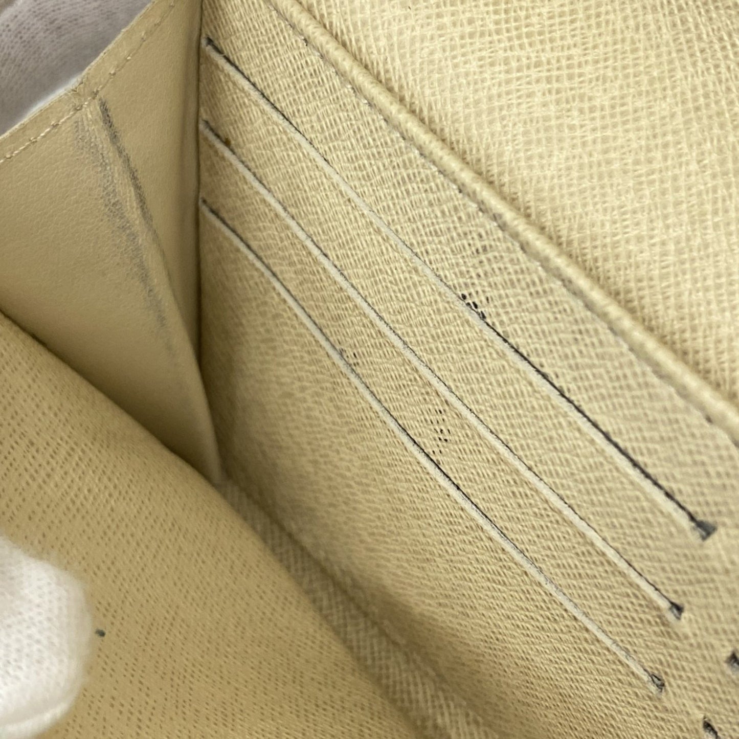 Louis Vuitton Damier Azur Portefeuille Sarah Long Wallet N61735 White