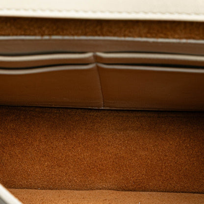 Bottega Veneta Maxi Intrecciato Cassette Crossbody Shoulder Bag 574051 Off-White Leather