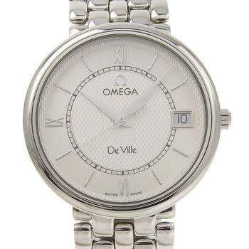 Like New Omega De Ville Prestige Date 7514 31 Silver Dial Stainless Steel Quartz Watch