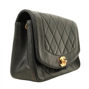 Chanel Diana Matelasse Chain Shoulder Bag In Lambskin