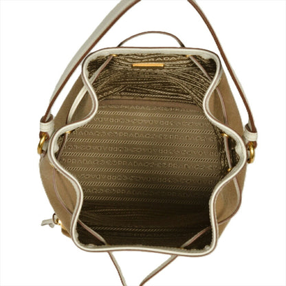 Prada Shoulder Bag Jacquard 1Bh097 Beige Outlet