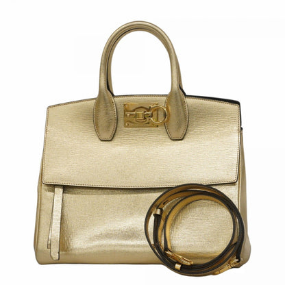 Salvatore Ferragamo Gancini Leather Handbag