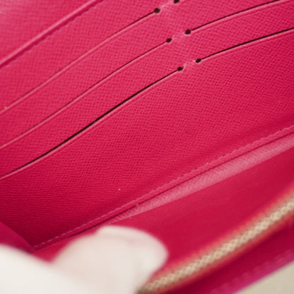 Louis Vuitton Epi Portefeuille Sarah Long Wallet M64322 Noir Hot Pink