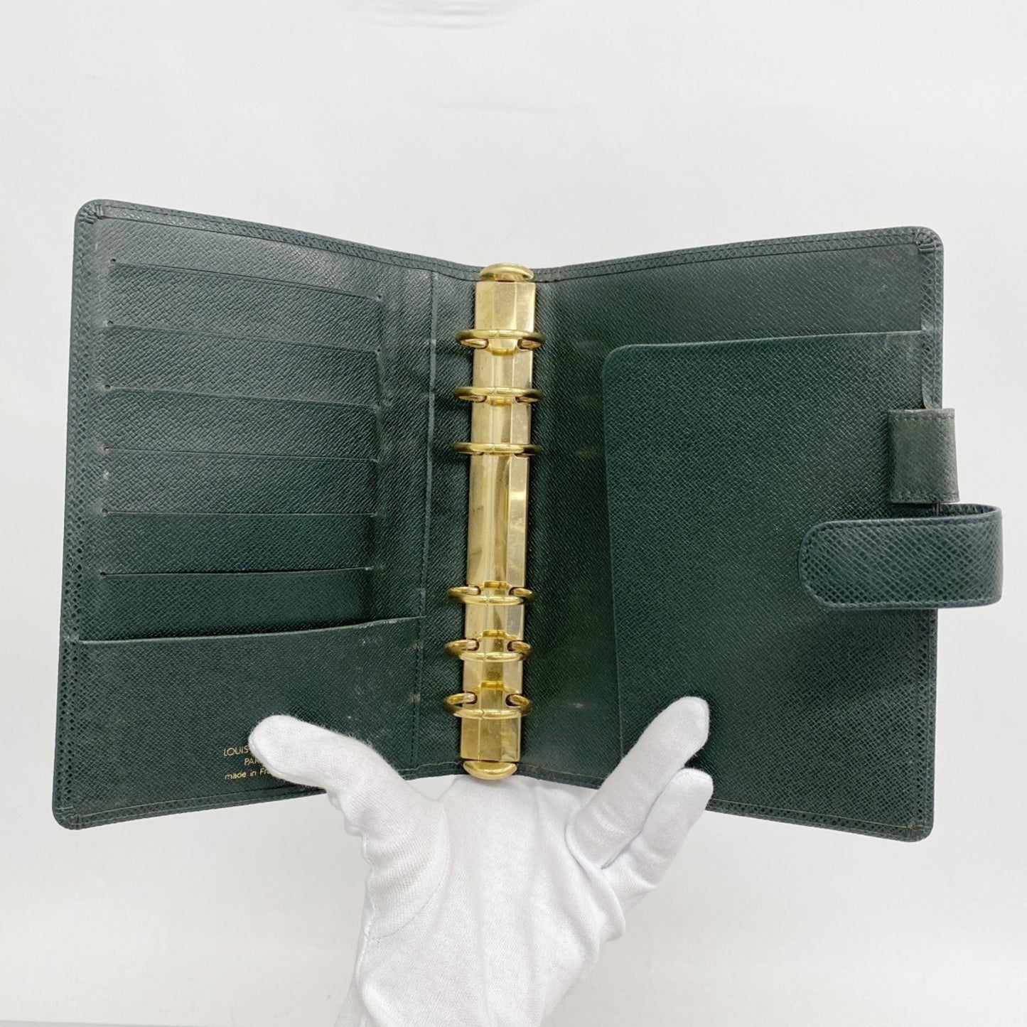 Louis Vuitton Taiga Agenda Mm Planner Cover R20431 Episea