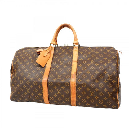 Louis Vuitton Monogram Keepall 55 Boston Bag M41424 Brown