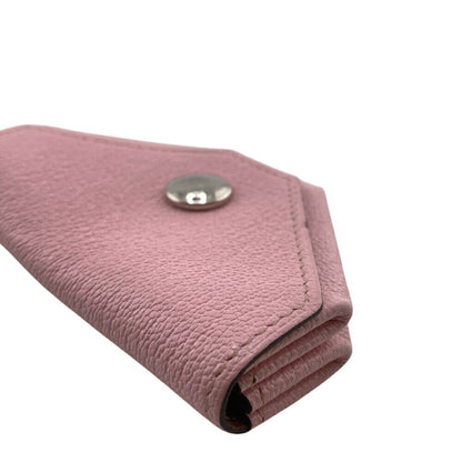 Hermes Levain Quatre Verso Compact Wallet Coin Case Pink