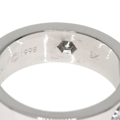 Cartier Love Ring Half Diamond #48 18K White Gold