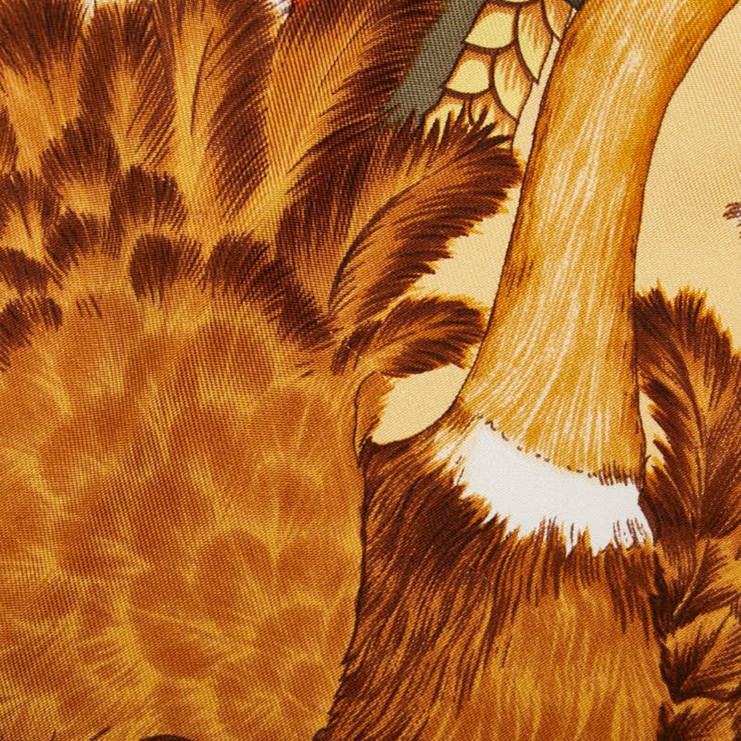 Salvatore Ferragamo Animal Giraffe Leopard Scarf