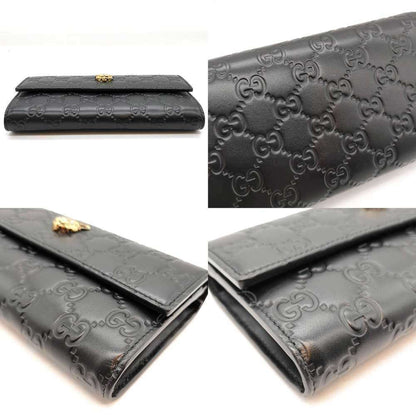 Leather Gucci Long Wallet (Bi-Fold)