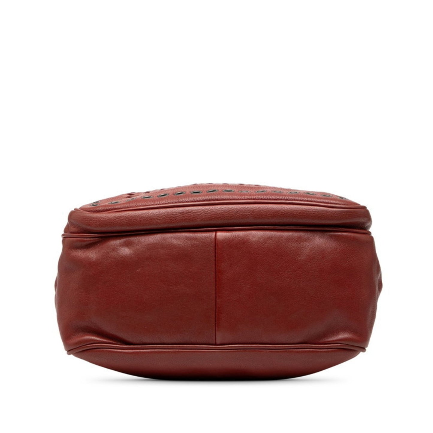 Bottega Veneta Intrecciato Shoulder Bag In Red Leather