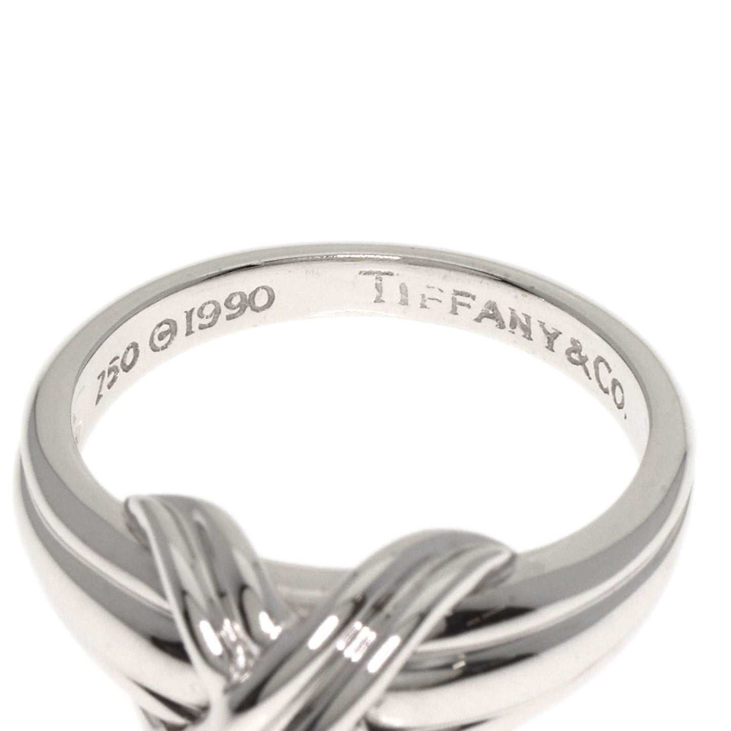 Tiffany Signature Ring In 18K White Gold For Women