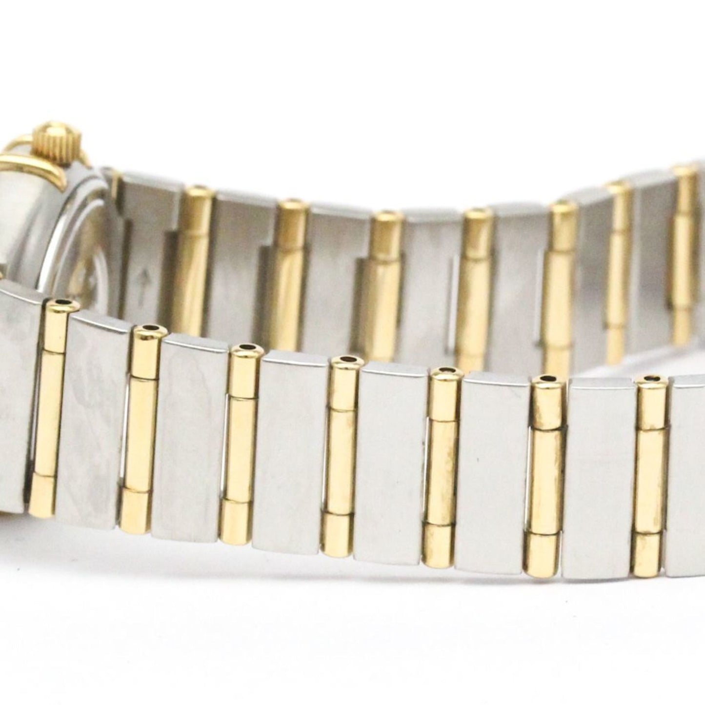 Omega Constellation Mop 18K Gold Steel Quartz Watch 1262.70 Polished