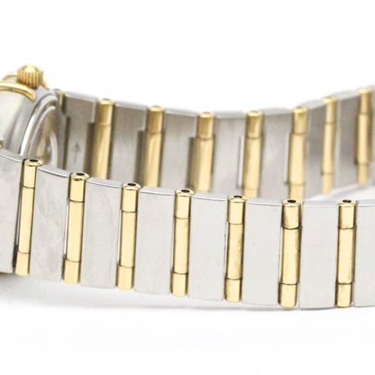 Omega Constellation Mop 18K Gold Steel Quartz Watch 1262.70 Polished