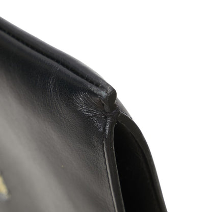 Saint Laurent Logo Print Studded Ipad Tablet Case Clutch Bag In Black