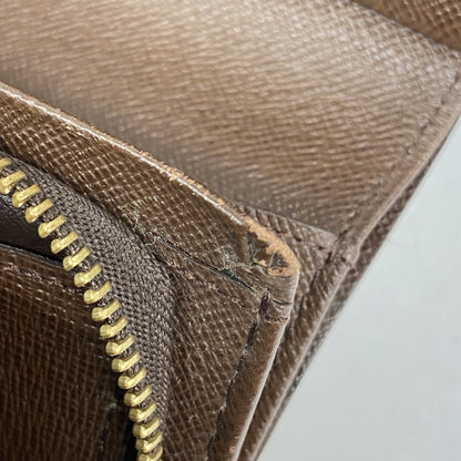 Louis Vuitton Damier Porte Monnaie Billet Tresor Wallet N61730 Ebene