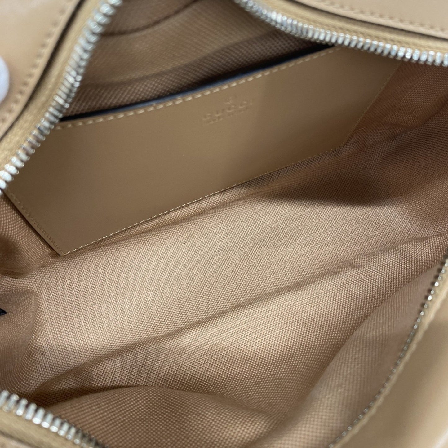 Gucci Gg Marmont Shoulder Bag 447632 Leather Beige