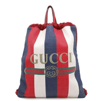 Gucci Backpack Print Drawstring Canvas 473872