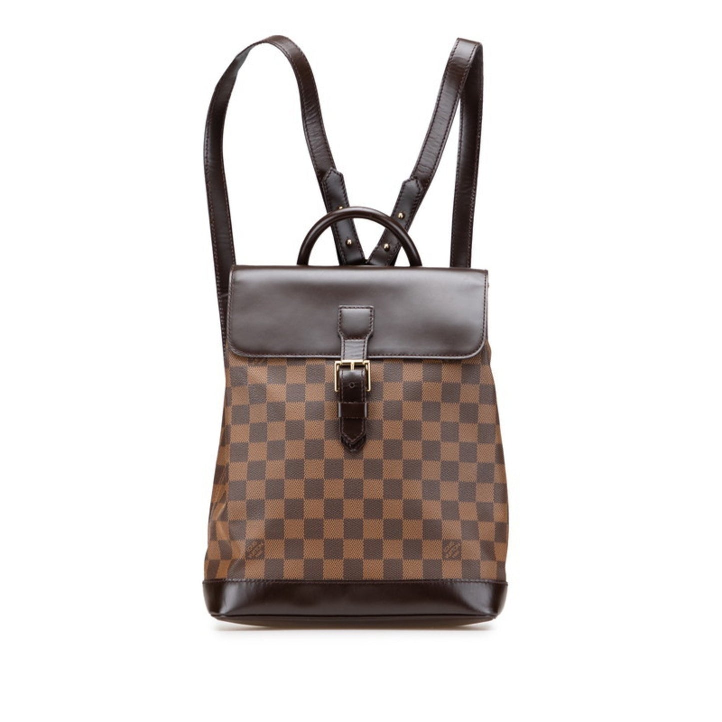 Louis Vuitton Damier Soho Backpack M51132 Brown Leather