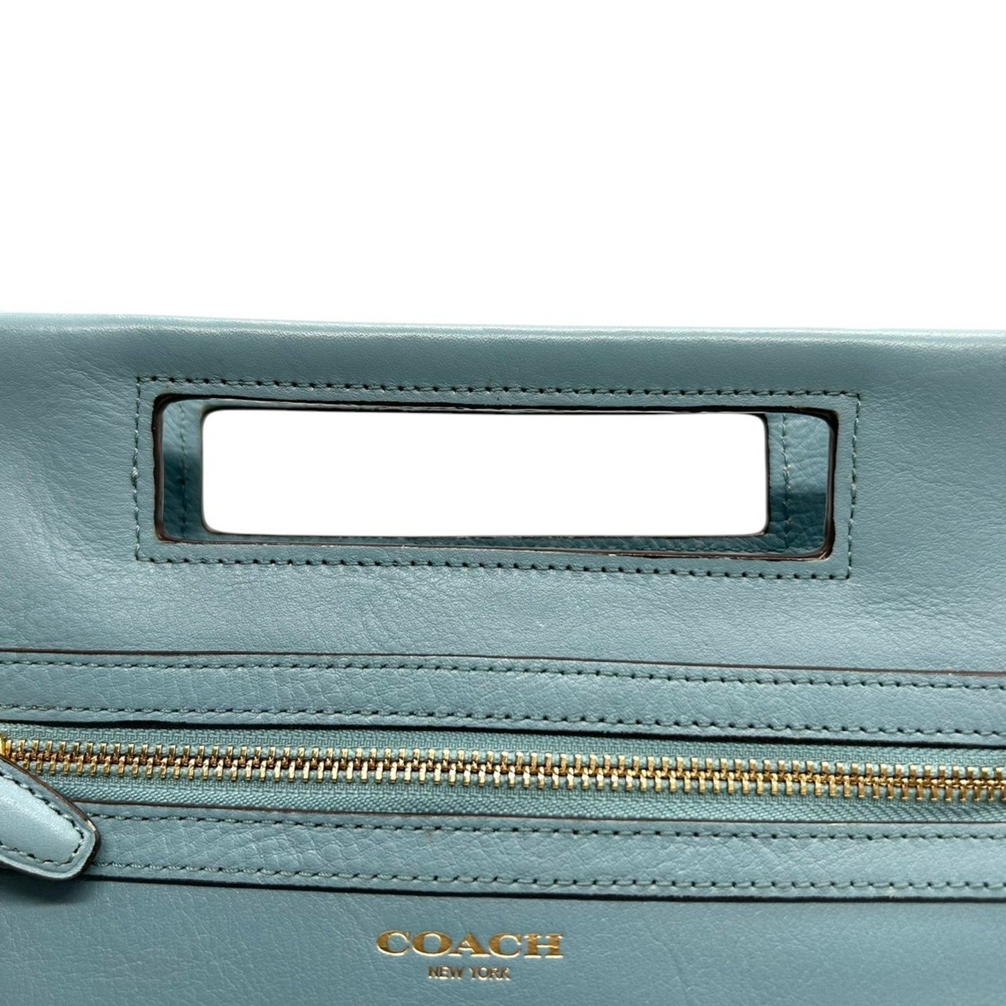 Coach Handbag/Clutch Bag With Cutout Handles