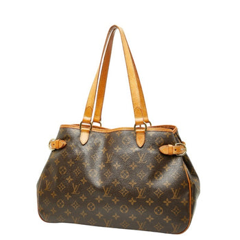 Louis Vuitton Monogram Batignolles Horizontal Shoulder Bag Tote M51154 Brown Leather