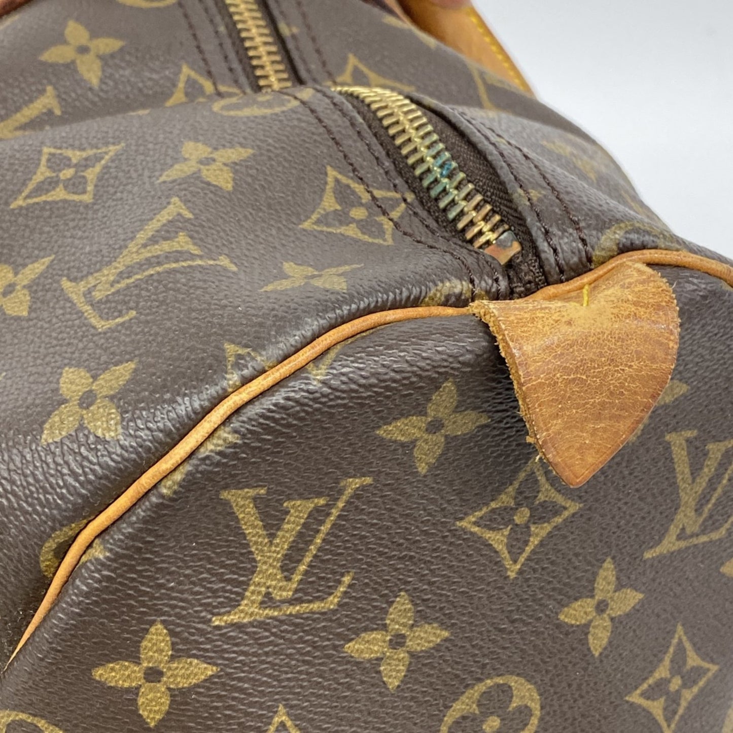 Louis Vuitton Monogram Keepall 45 Boston Bag M41428 Brown