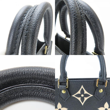 Louis Vuitton Petite Sac Plat Handbag M81416 Monogram Empreinte Black